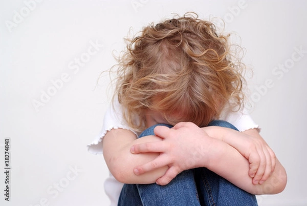 Obraz smutna dziewczyna