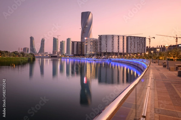 Obraz Beautiful view of Bahrain Bay corniche