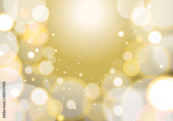 Obraz 背景素材　壁紙　キラキラした光の粒　ゴールド