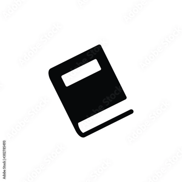 Fototapeta Book icon vector isolated on white, logo sign and symbol.	
