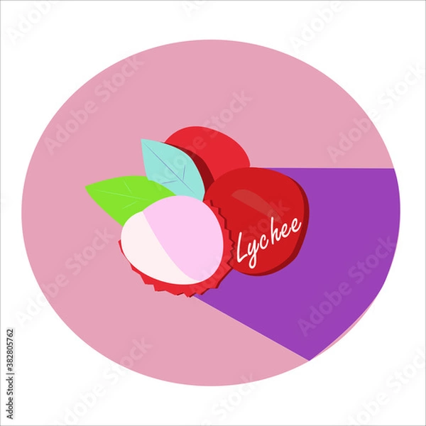 Obraz Exotic unusual lychee fruit in the format