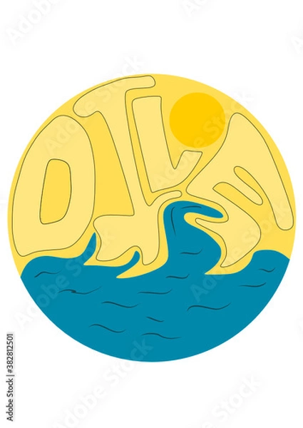 Obraz TYPOGRAPHY - DIVE