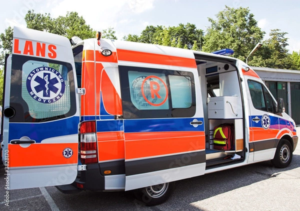 Obraz opened ambulance