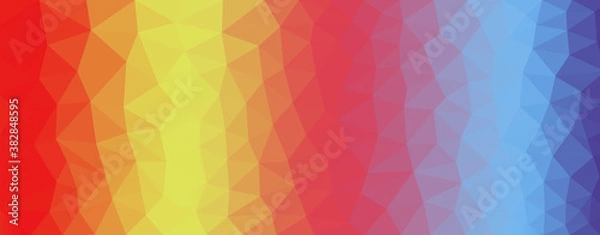 Fototapeta Rainbow Origami Polygonal Shape background