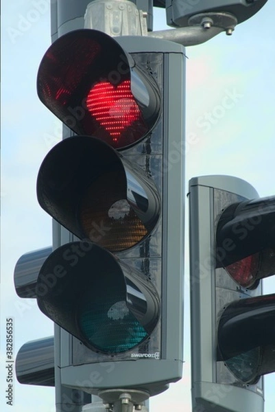 Obraz A red light with love