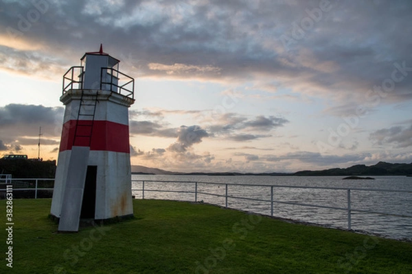 Obraz lighthouse at sunset
