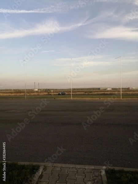 Obraz terminal at sunset