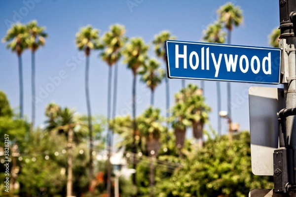 Fototapeta Znak Hollywood w LA