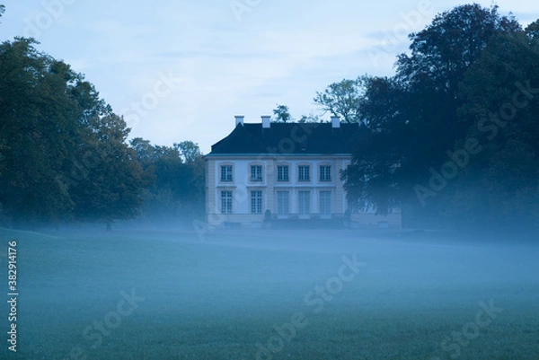 Fototapeta Castle in the morning fog
