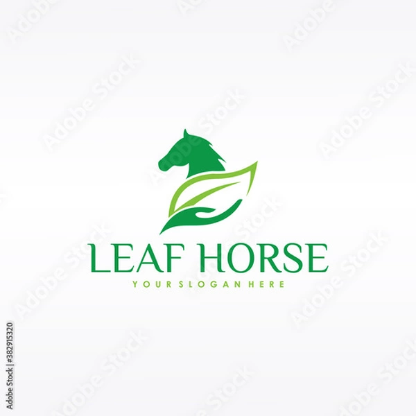 Obraz horse head logo vector