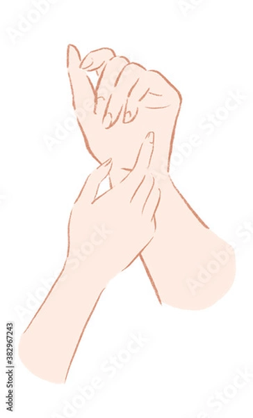 Fototapeta きれいな手のイラスト