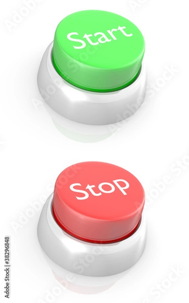 Obraz START and STOP buttons