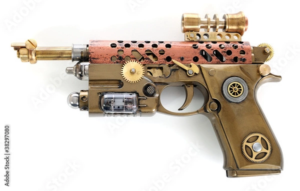 Obraz Armata ręczna Steampunk