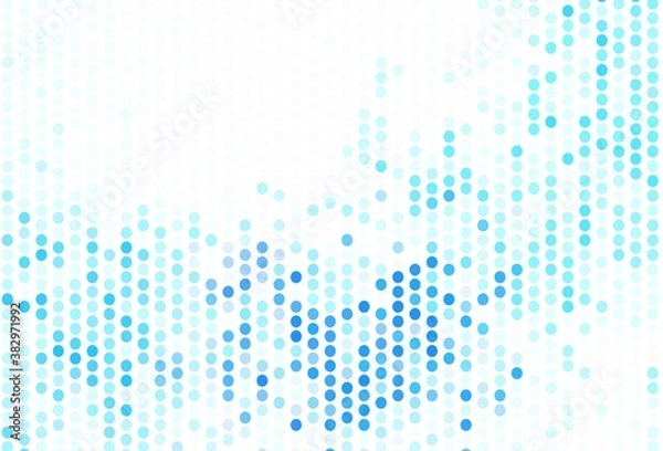 Obraz Light BLUE vector background with spots.