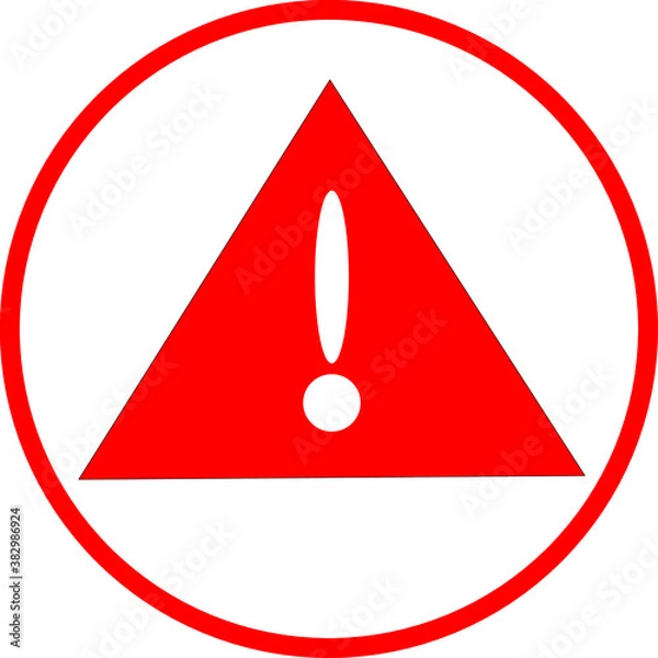 Obraz warning attention Vector Icon For Web And App