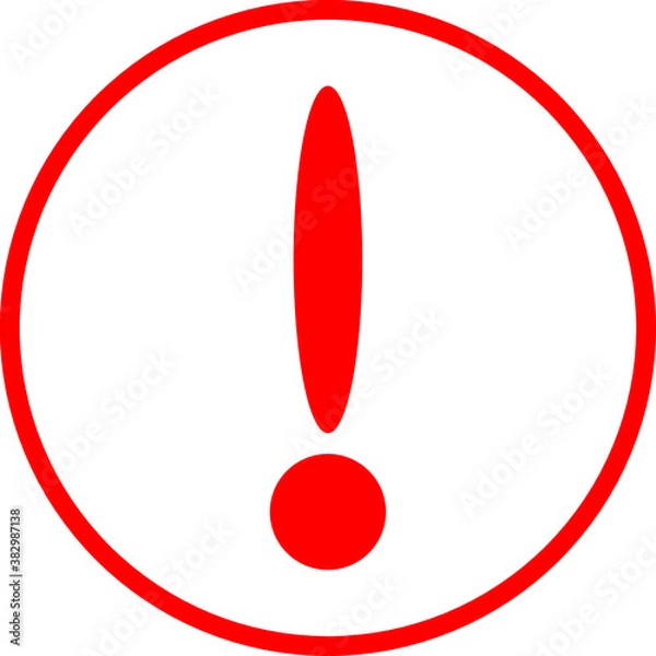 Obraz warning attention Vector Icon For Web And App