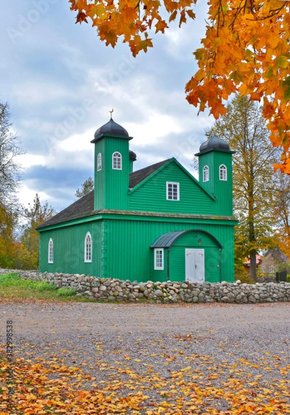Obraz Wooden mosque in Kruszyniany village, Podlasie, Poland