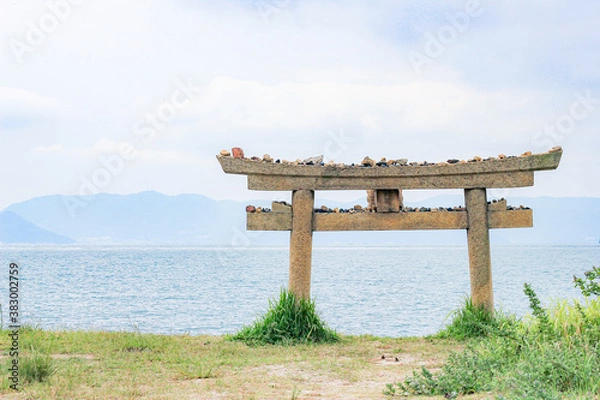 Fototapeta 直島　恵美須神社の鳥居