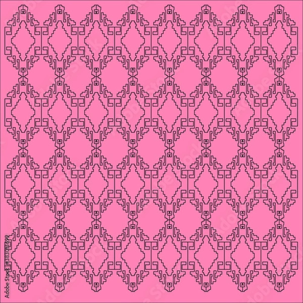 Fototapeta LUXURY DESIGN ORNAMENTS GEOMETRIC AZTECS PATTERN