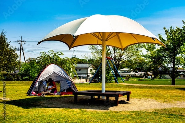 Obraz 公園でキャンプ