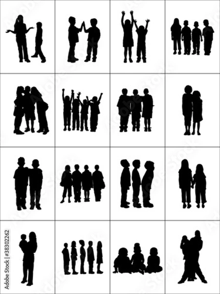 Obraz Kids Silhouettes