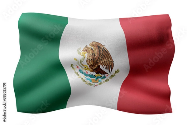 Obraz  Mexico 3d flag