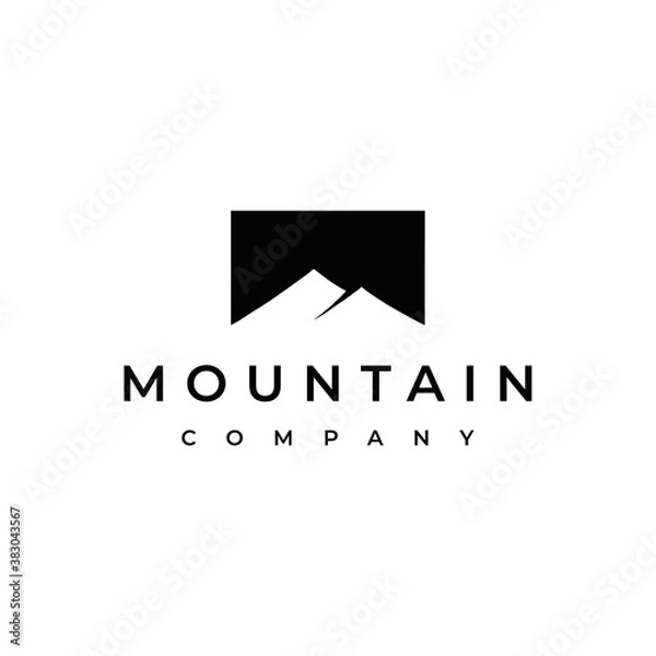 Obraz Simple Modern Mountain Logo Design