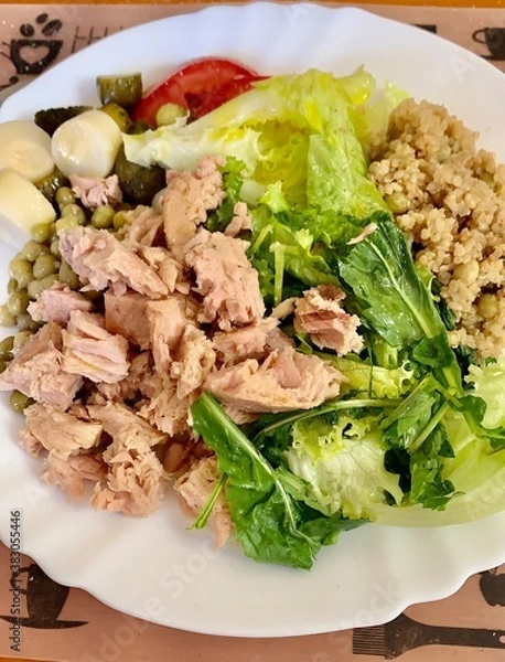 Obraz salad with chicken