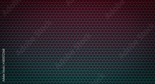 Obraz Abstract technological hexagonal background. 3d rendering