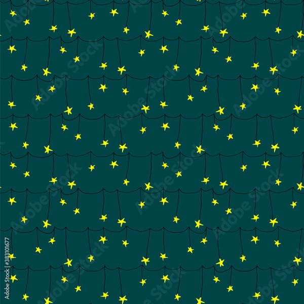 Obraz Dangling Stars on turquoise