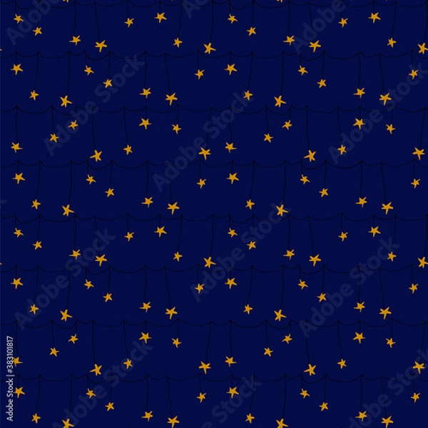 Obraz Dangling Stars on blue