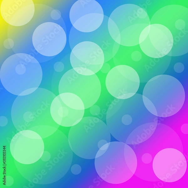 Obraz Abstract bokeh lights with soft light background illustration