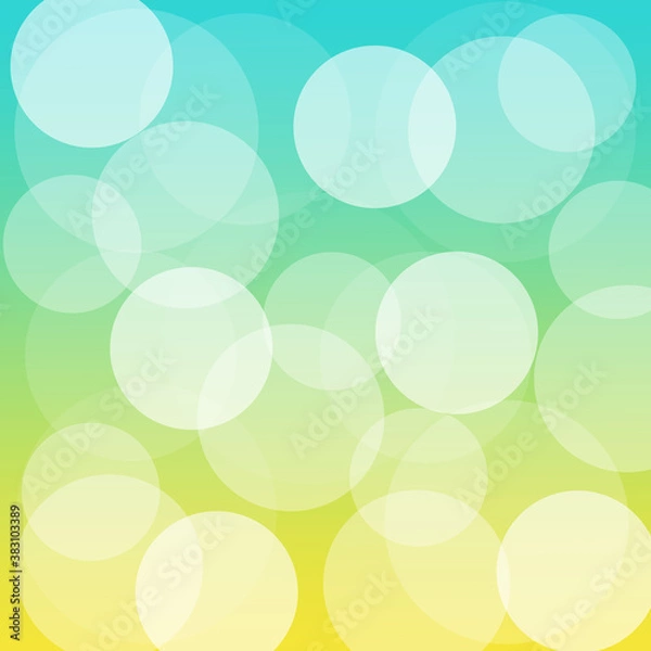 Fototapeta Abstract colorful bokeh lights with soft light background illustration