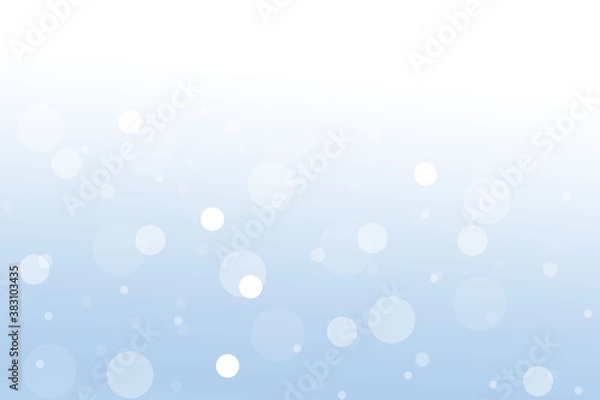 Obraz Abstract light blue bokeh lights with soft light background illustration