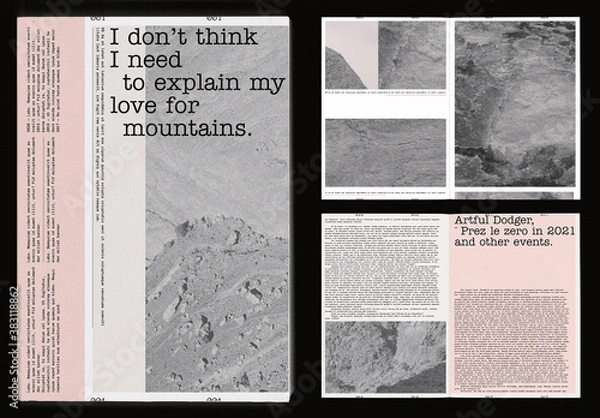 Obraz Nature Magazine Layout