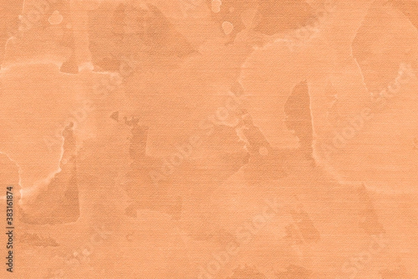 Fototapeta Vintage and old looking paper background. Colored orange with a brown retro book cover. Ancient book page.