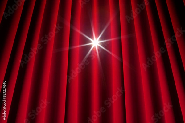 Fototapeta 舞台のカーテン