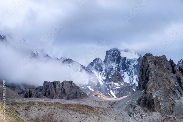 Fototapeta landscape with clouds