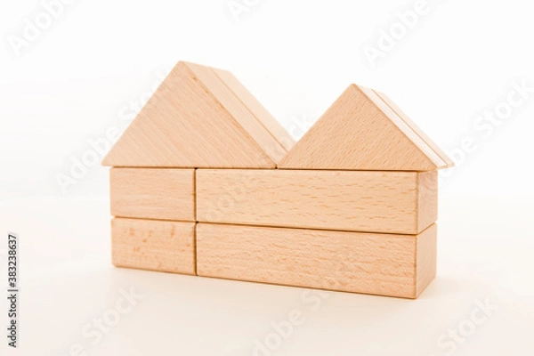 Fototapeta 積み木の家