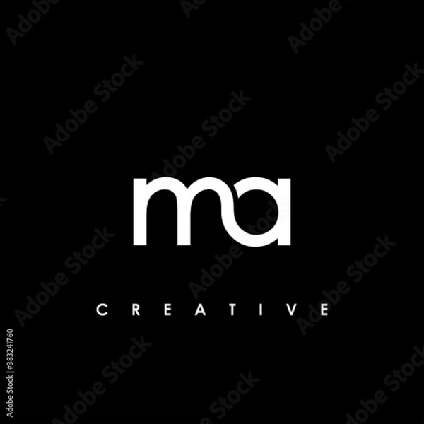 Obraz MA Letter Initial Logo Design Template Vector Illustration	
