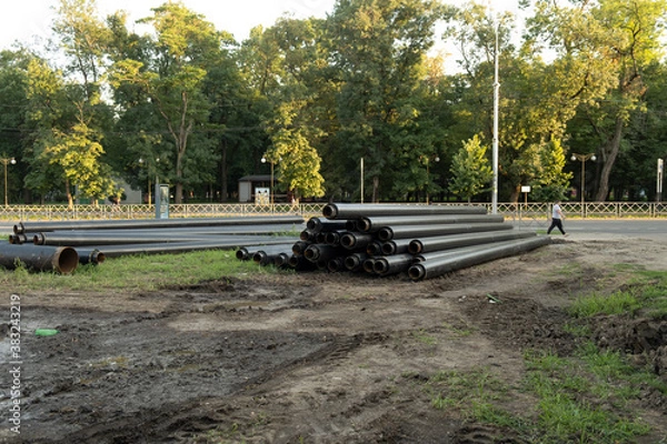 Obraz tractor and trailer