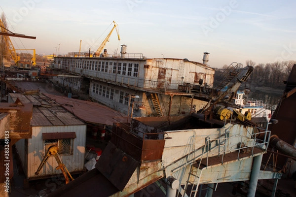Obraz ship in the port
