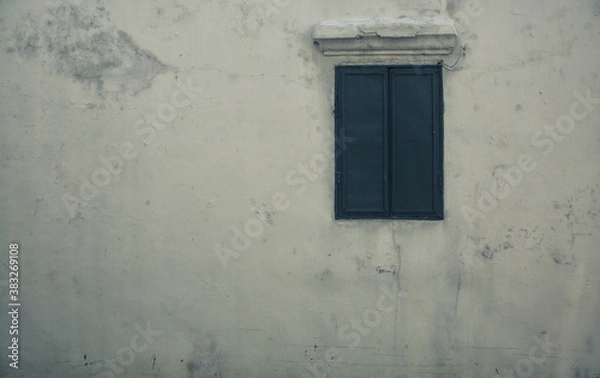 Fototapeta old window on the wall