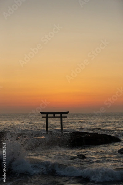 Obraz 大洗磯前神社　日の出