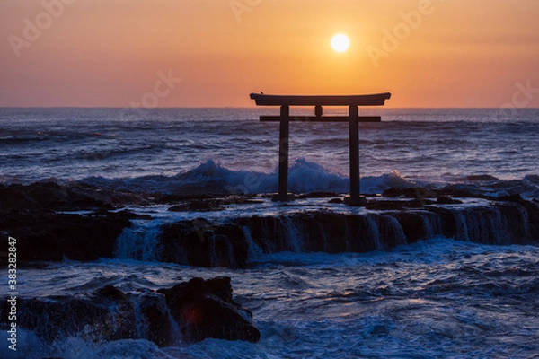 Obraz 大洗磯前神社　日の出