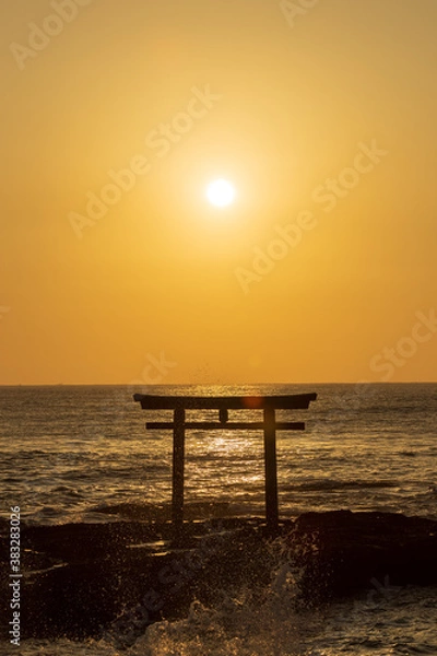 Obraz 大洗磯前神社　日の出