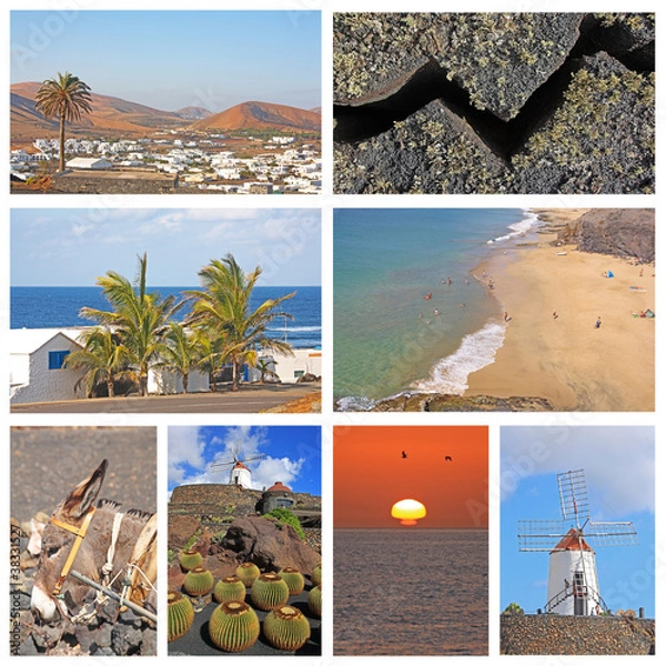 Obraz Lanzarote - Collage 8 Bilder