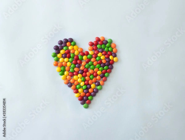Obraz heart shaped of candies