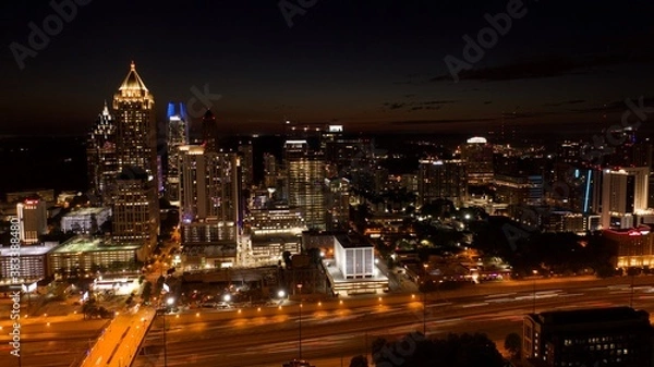 Obraz Sunset Atlanta Skyline