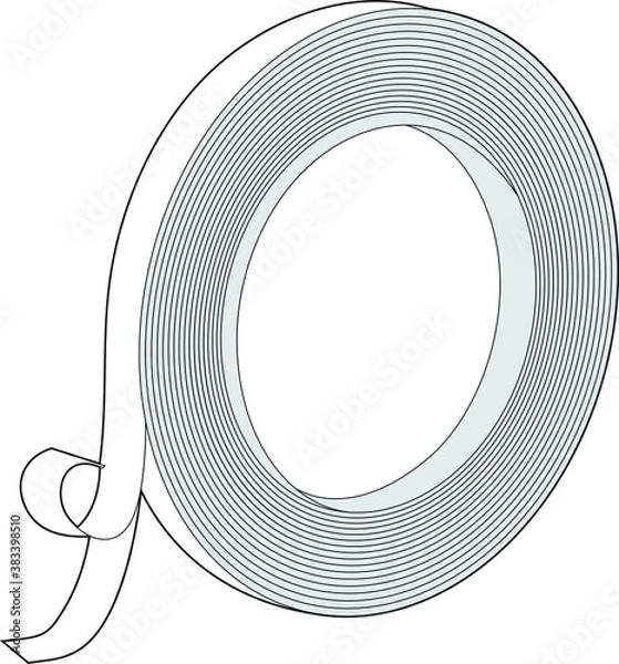 Fototapeta Professional Tape Vector / Line Drawing. Icon, Logo, Design, Element